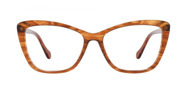 Jessica Cat Eye Prescription Glasses - Brown