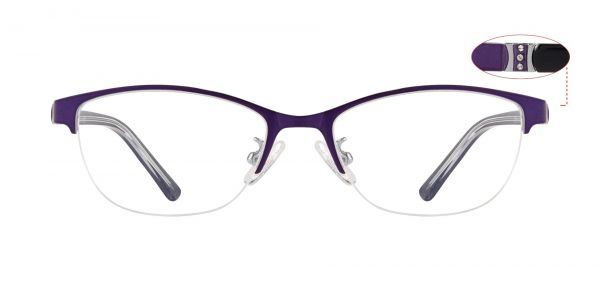 Catrina Oval Prescription Glasses - Purple