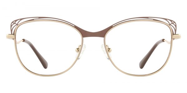 Colina Cat Eye Prescription Glasses - Brown