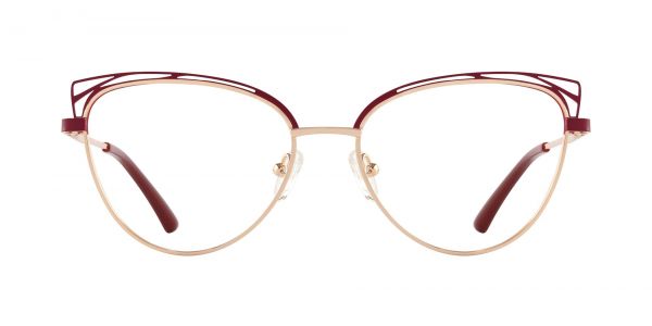Sharmila Cat Eye Prescription Glasses - Red