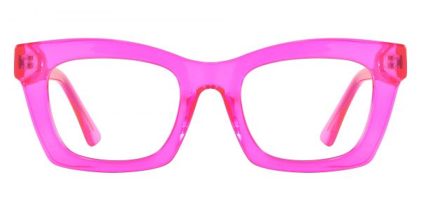 McKee Rectangle Prescription Glasses - Pink