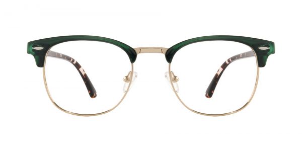 Salvatore Browline Prescription Glasses - Green