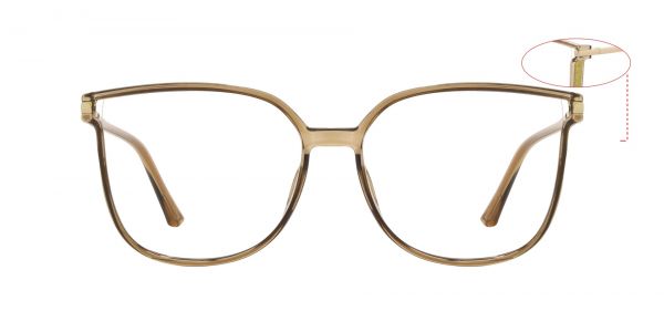 Nicolette Square Prescription Glasses - Brown