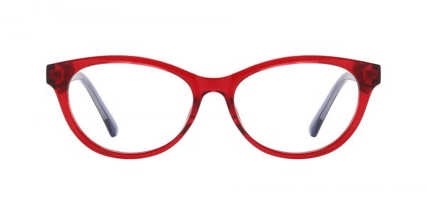 Kiwi Oval Prescription Glasses - Red