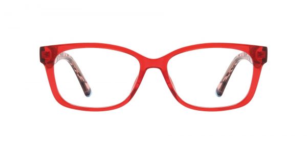 Spicer Rectangle Prescription Glasses - Red