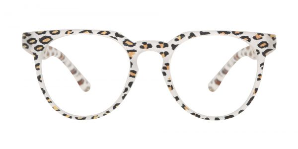 Tylee Oval Prescription Glasses - Leopard