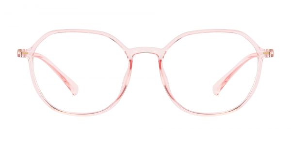 Detroit Geometric Prescription Glasses - Pink