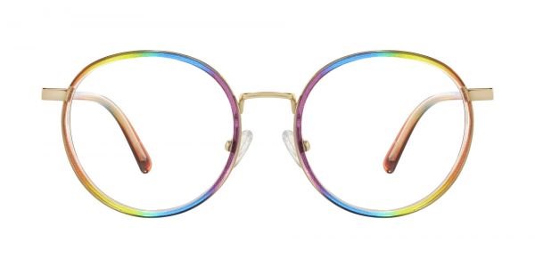 Elisha Round Prescription Glasses - Two-tone/Multi Color