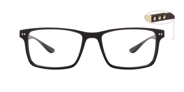 Campbell Rectangle Prescription Glasses - Black