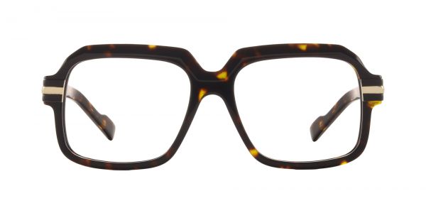 Stavros Square Prescription Glasses - Tortoise