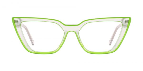 Xyla Cat Eye Prescription Glasses - Green