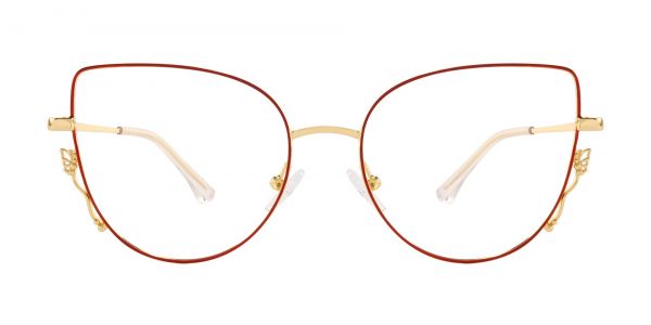 Fontella Cat Eye Prescription Glasses - Red