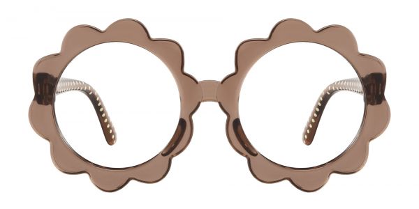 Eliana Geometric Prescription Glasses - Brown