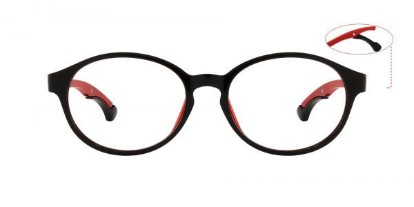 Legend Oval Prescription Glasses - Black