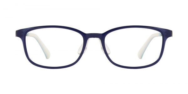 Ezra Rectangle Prescription Glasses - Blue
