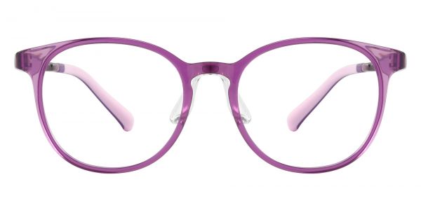 Ariel Round Prescription Glasses - Purple
