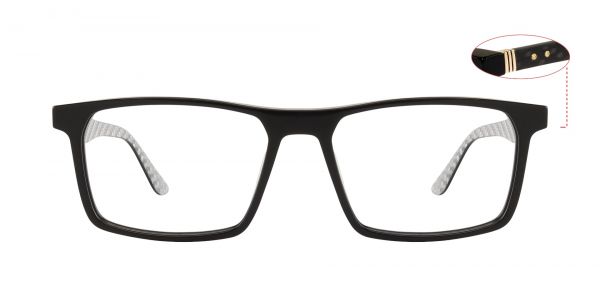 Steven Rectangle Prescription Glasses - Black