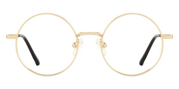 Doral Round Prescription Glasses - Gold