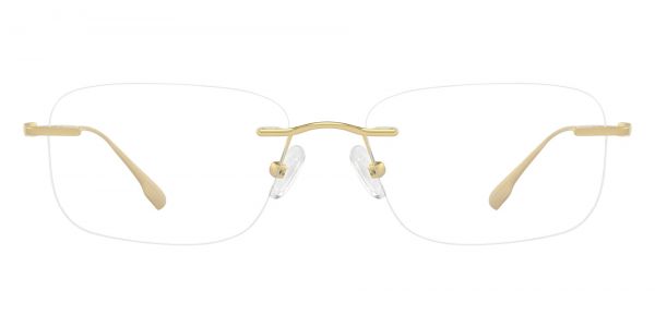 Tabitha Rimless Prescription Glasses - Gold
