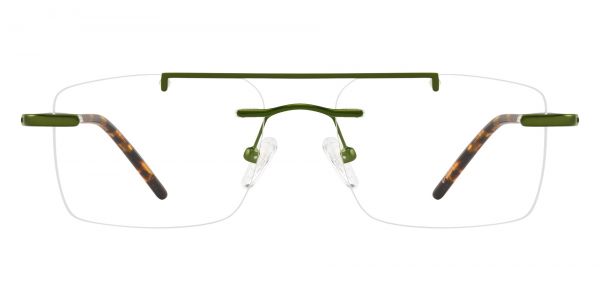 Morrison Rimless Prescription Glasses - Green