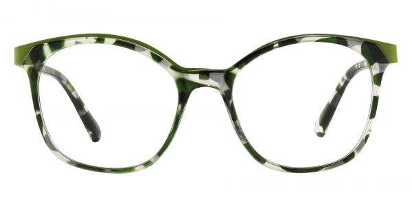 Shawley Square Prescription Glasses - Green