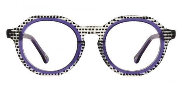 Helene Round Prescription Glasses - Purple