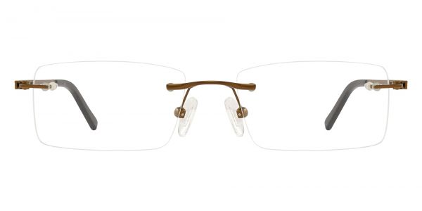 Oregon Rimless Prescription Glasses - Brown