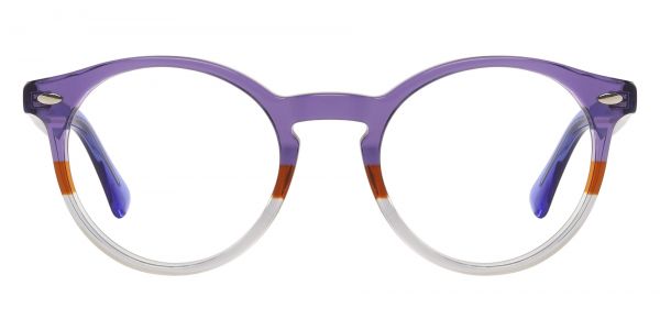Salazar Round Prescription Glasses - Purple