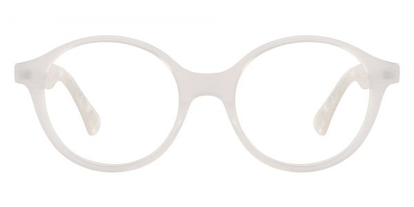 Zered Round Prescription Glasses - White
