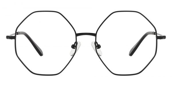 Caswell Geometric Prescription Glasses - Black