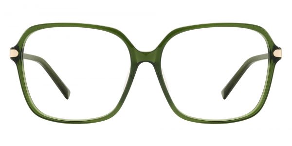 Brewer Square Prescription Glasses - Green