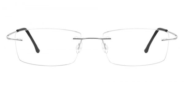 Bernard Rimless Prescription Glasses - Silver
