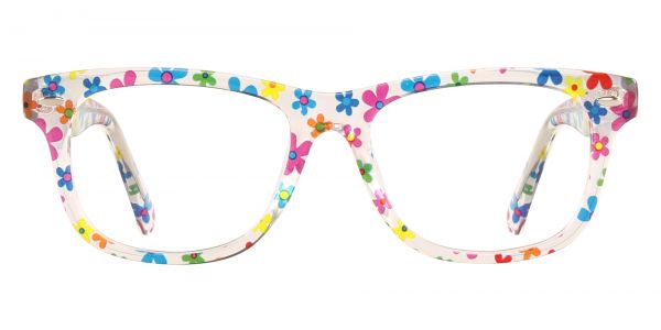 Eureka Square Prescription Glasses - Floral