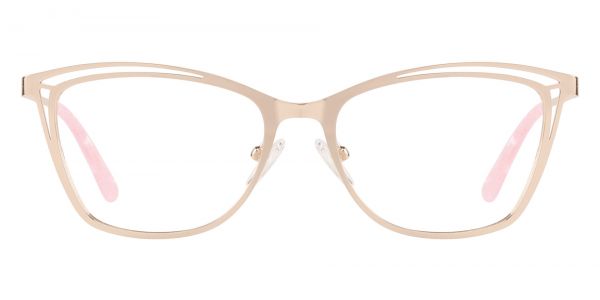 Arlington Cat Eye Prescription Glasses - Rose Gold