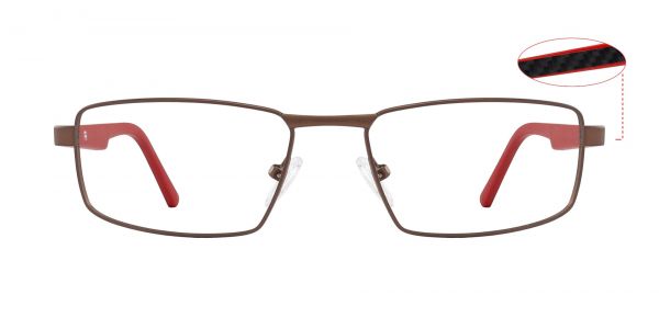 Javier Rectangle Prescription Glasses - Brown
