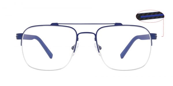 Herman Aviator Prescription Glasses - Blue