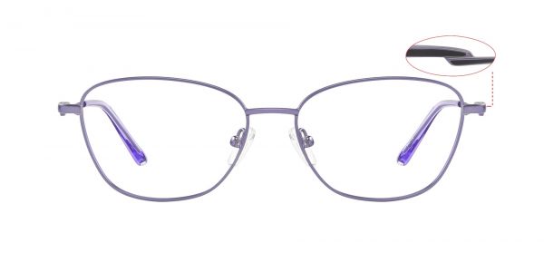 Bess Cat Eye Prescription Glasses - Purple