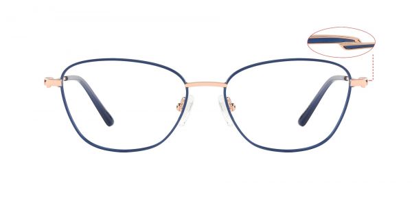 Bess Cat Eye Prescription Glasses - Blue