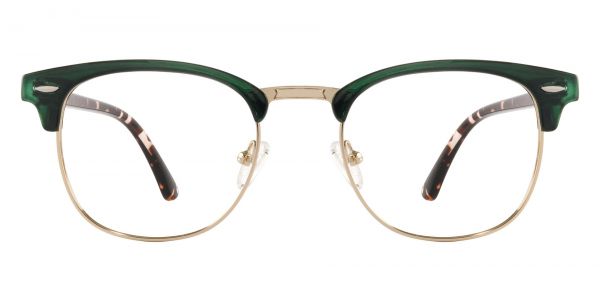 Salvatore Browline Prescription Glasses - Green