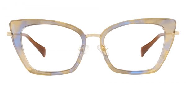 Isabella Cat Eye Prescription Glasses - Two-tone/Multi Color