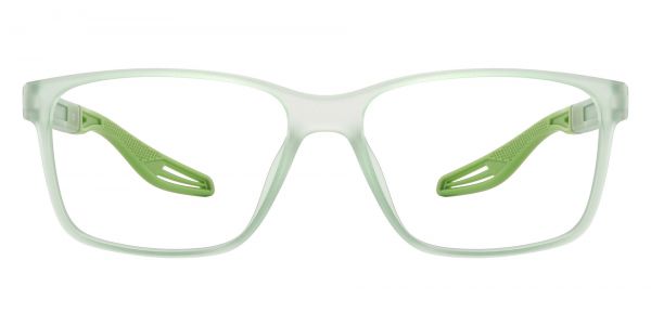Nathan Rectangle Prescription Glasses - Green
