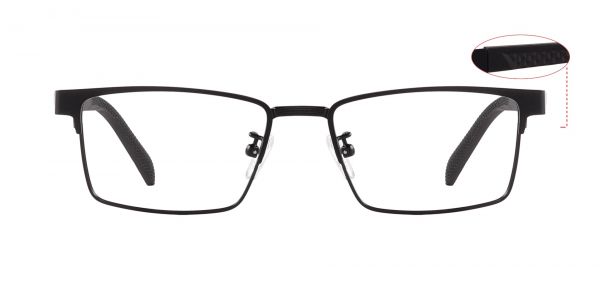 Karlson Rectangle Prescription Glasses - Black