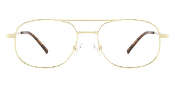 Jamison Aviator Prescription Glasses - Gold