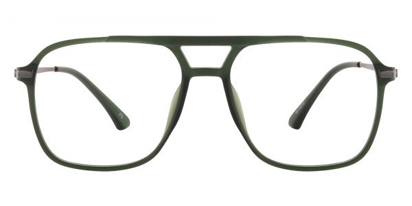 Curry Aviator Prescription Glasses - Green