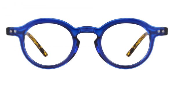 Alpha Round Prescription Glasses - Blue