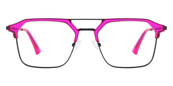 Levin Browline Prescription Glasses - Pink