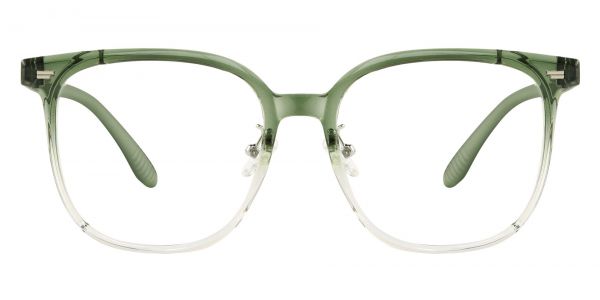Astoria Square Prescription Glasses - Green