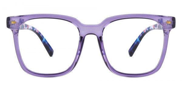 Marcello Square Prescription Glasses - Purple