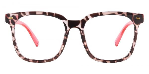 Marcello Square Prescription Glasses - Leopard