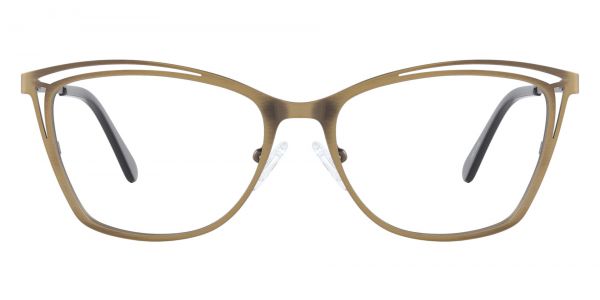 Morrow Cat Eye Prescription Glasses - Gold